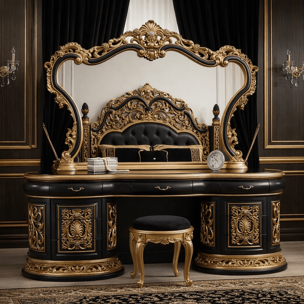 mperio Nero Dresser Ensemble - View 2