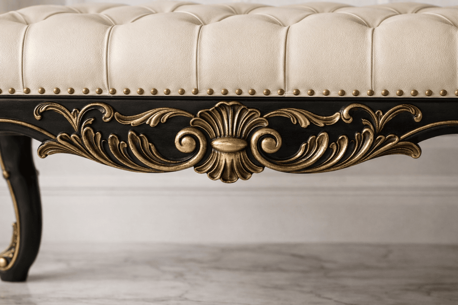 Luxury Bedroom Dresser Bench - View 3