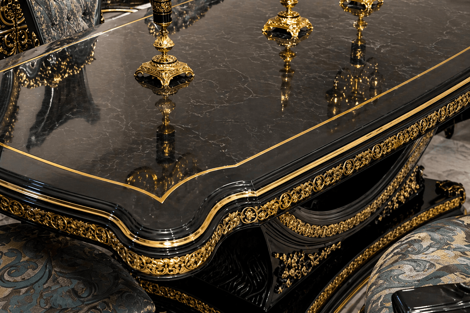Noir Royale Dining Ensemble - View 4
